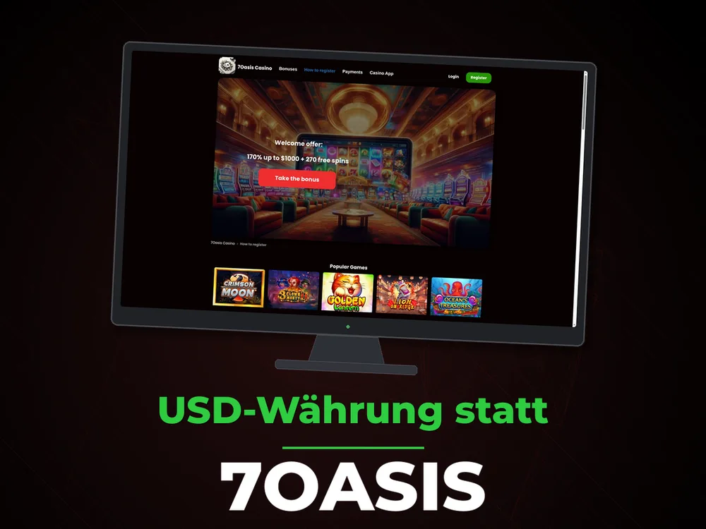 7oasis - USD-Währung statt