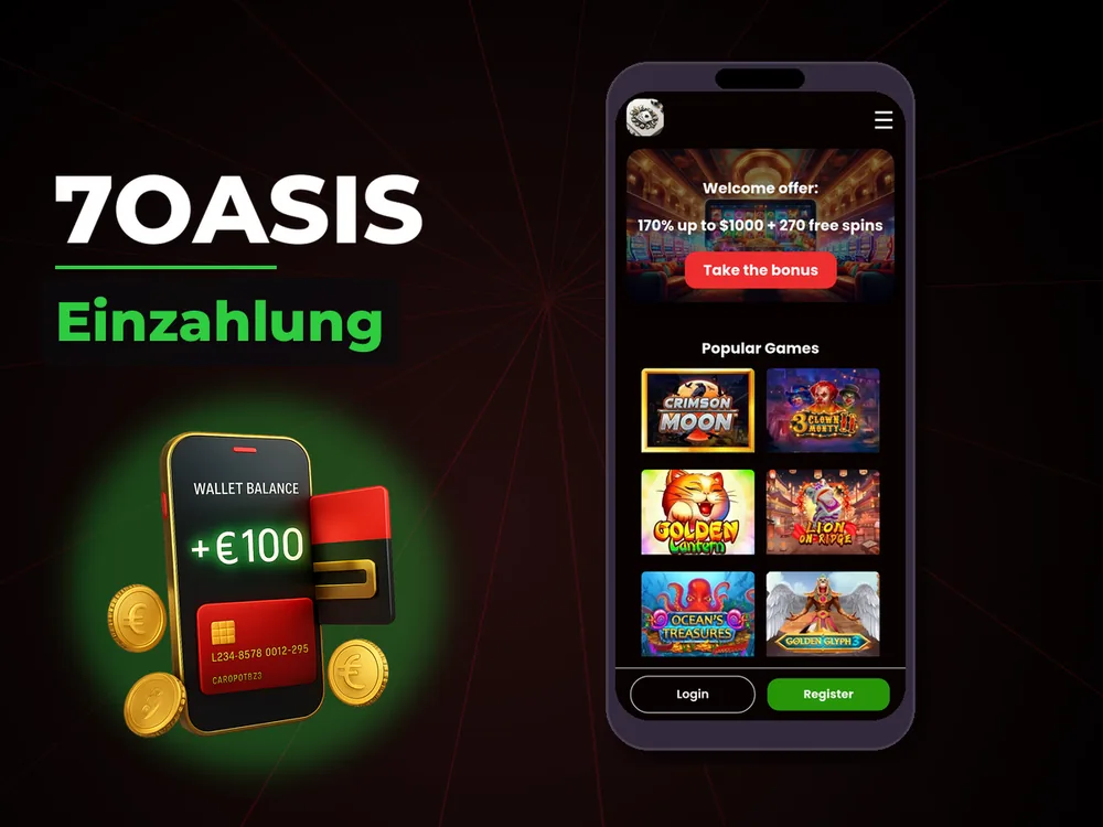7oasis - Einzahlung