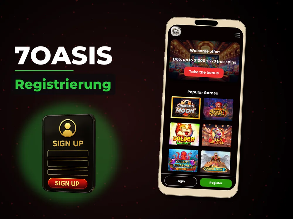 7oasis - Registrierung