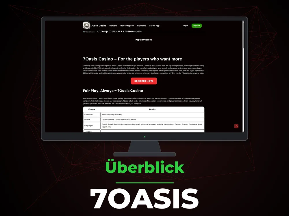 7oasis - Überblick