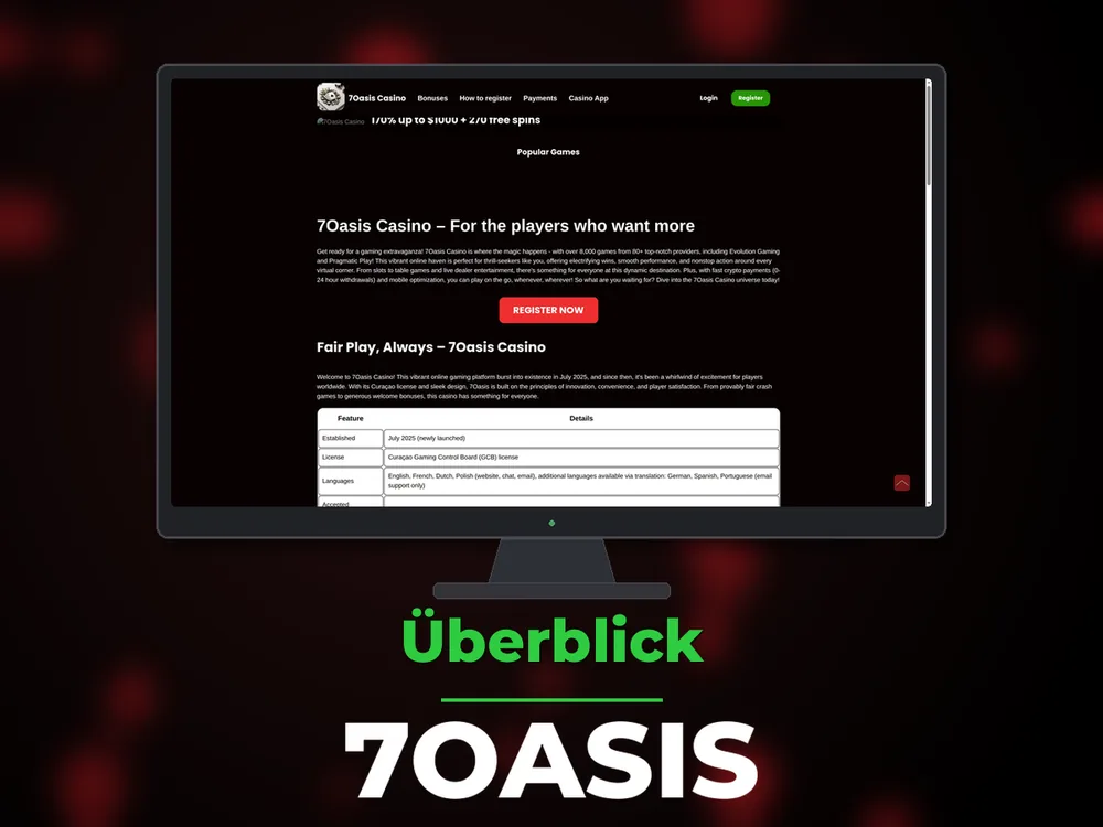 7oasis - Überblick
