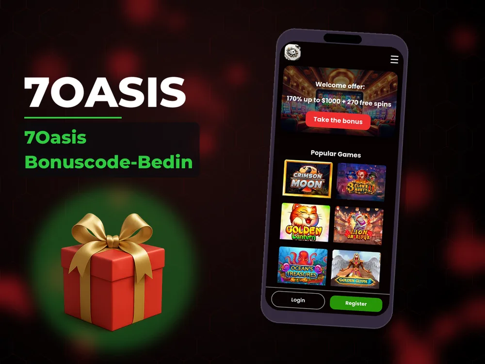 7oasis - 7Oasis Bonuscode-Bedin